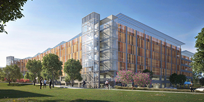 Health Sciences Parking Structure rendering